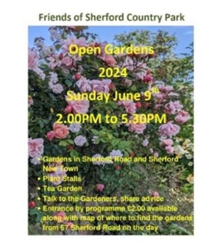 Open Gardens Event Sunday 9th June 2 to 5pm: 